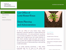 Tablet Screenshot of lkrauslaw.com